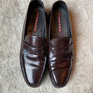 Prada Burgundy Loafers